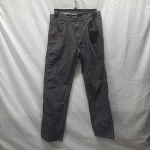 NWT Wrangler Charcoal RIGGS WORKWEAR Technician Relaxed Fit pants 32 X 32